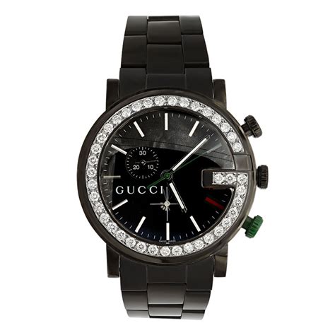 gucci watch men sale|men's gucci watch diamond bezel.